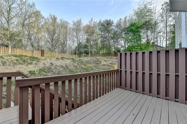an aerial view of houses with outdoor space