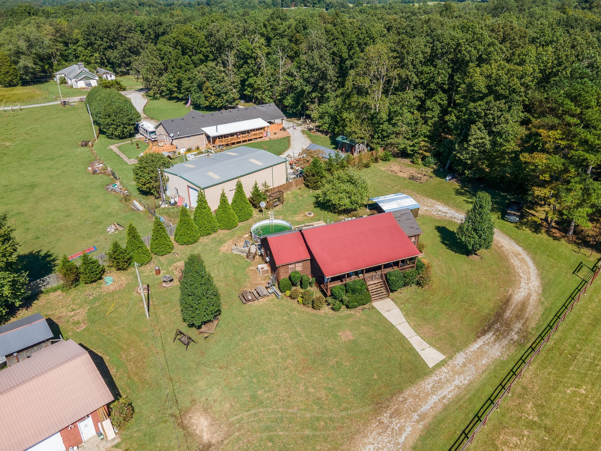 580 Eno Road Dickson, TN 37055 - Photo 21 of 48 an aerial view of a house with outdoor space