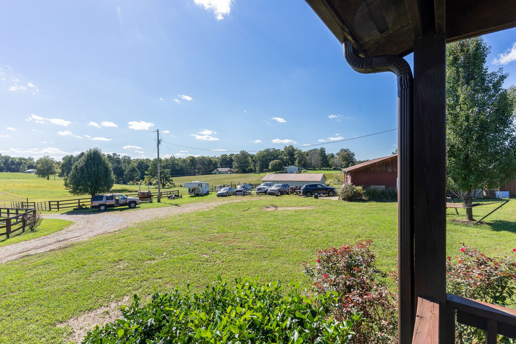 580 Eno Road Dickson, TN 37055 - Photo 7 of 48 a swimming pool with outdoor seating and yard