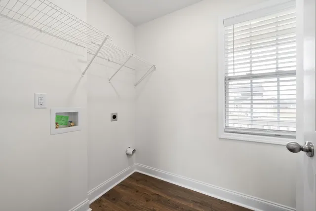 a view of a room that has a window in it