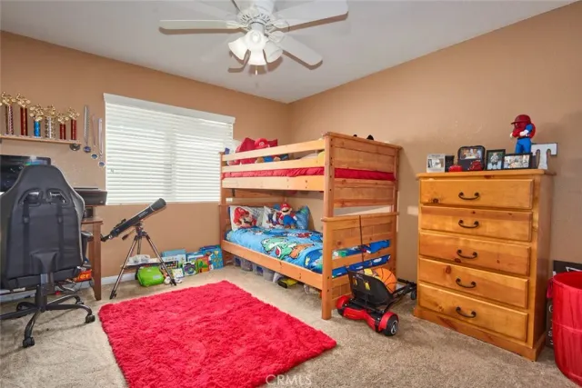 a view of a bedroom with toys