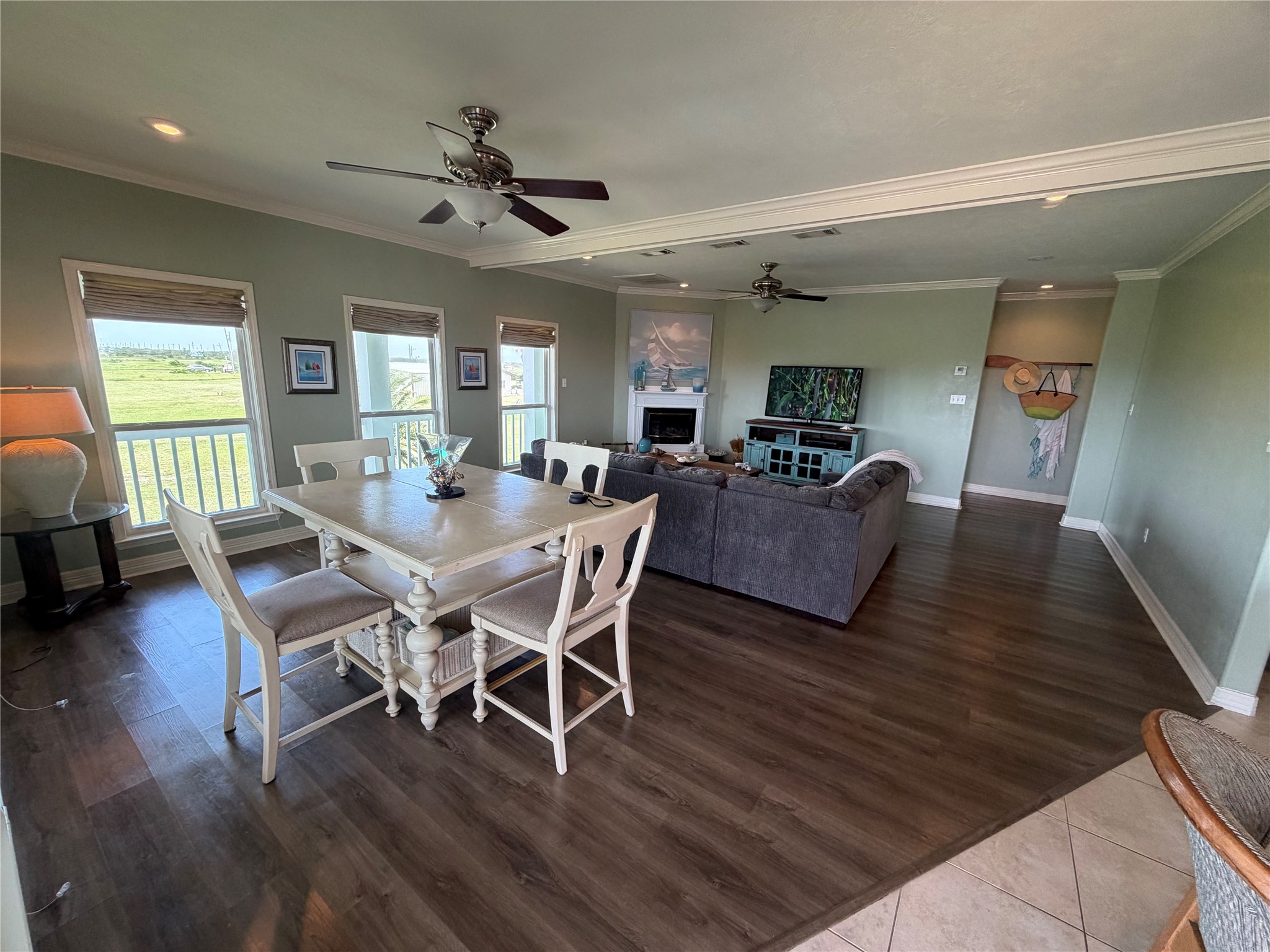 979 Rancho Carribe Drive Crystal Beach, TX 77650 - Photo 19 of 50 Part of dining room room into living room room