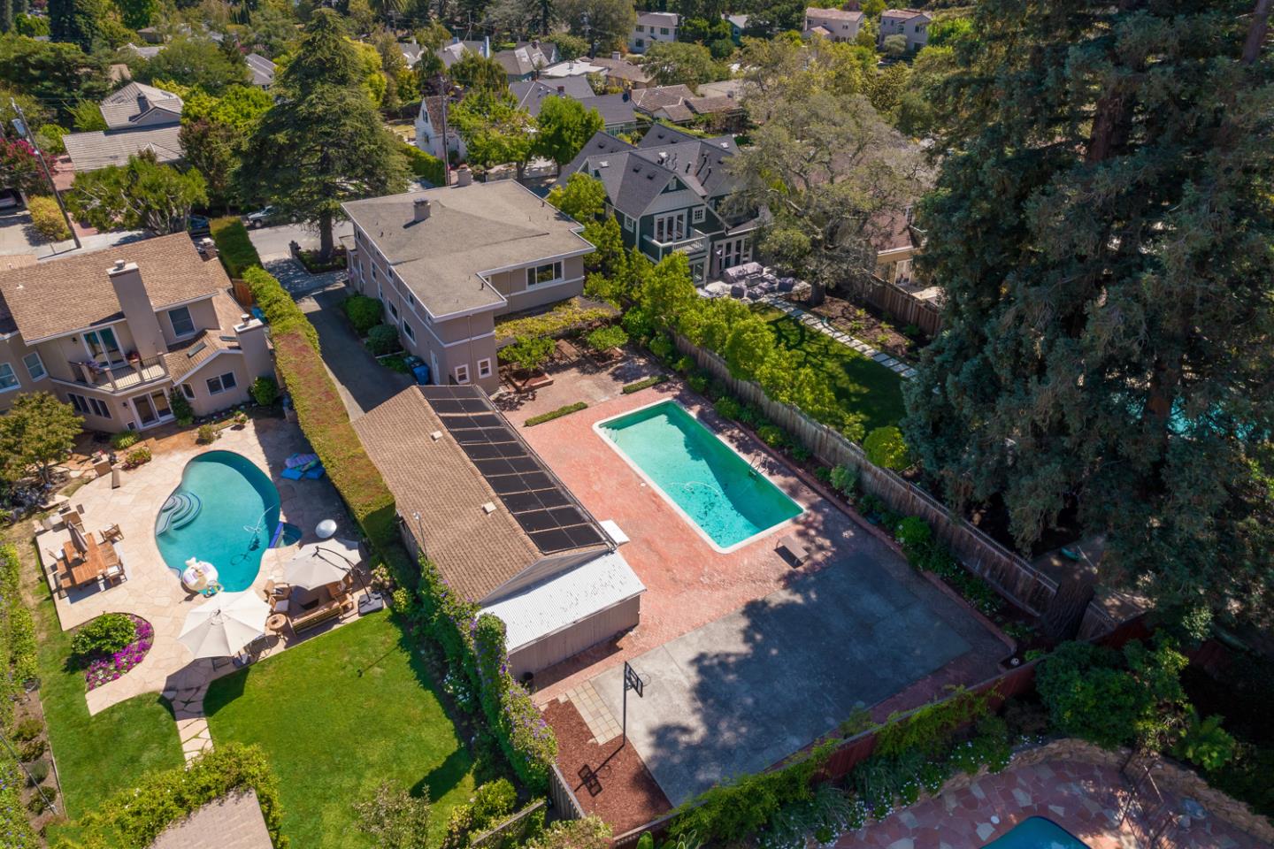 425 Hillcrest Road San Mateo, CA 94402 - Photo 35 of 48 an aerial view of a house with a yard