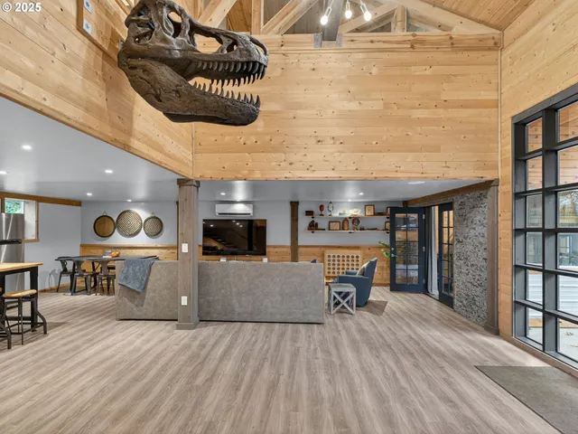 a living room filled with furniture and a couch