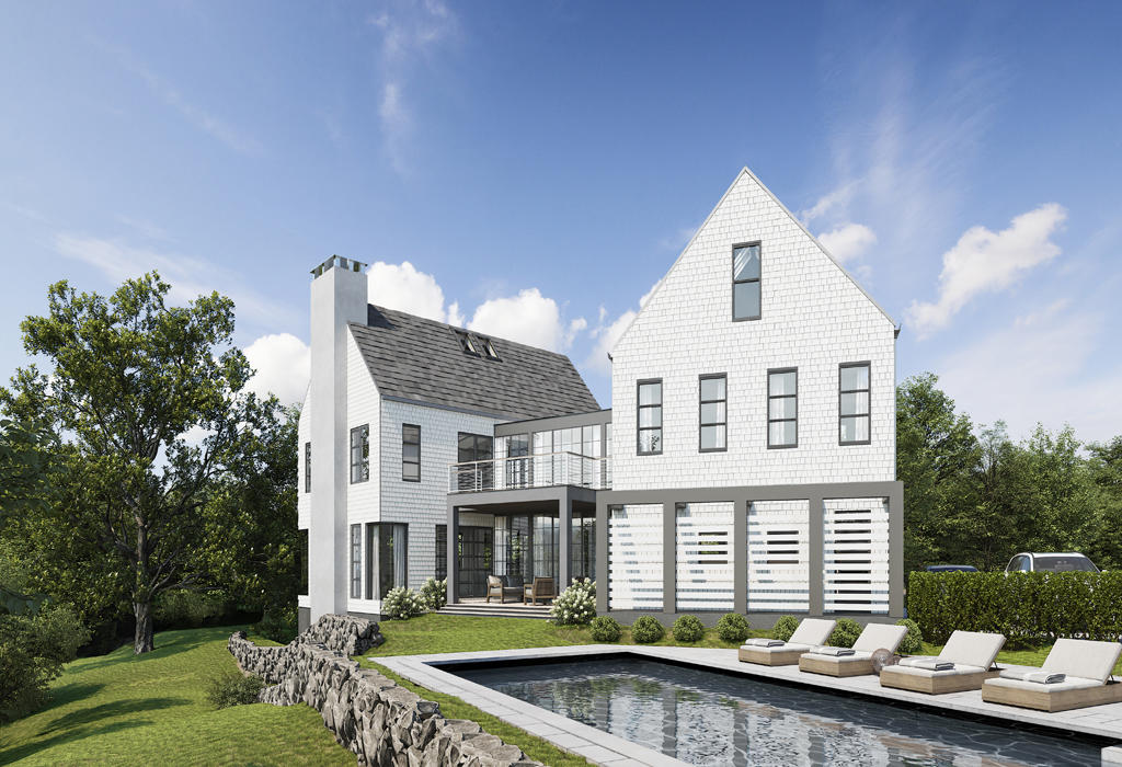 8 Locust Hill Road Darien, CT 06820 - Photo 2 of 10 a front view of a house with garden