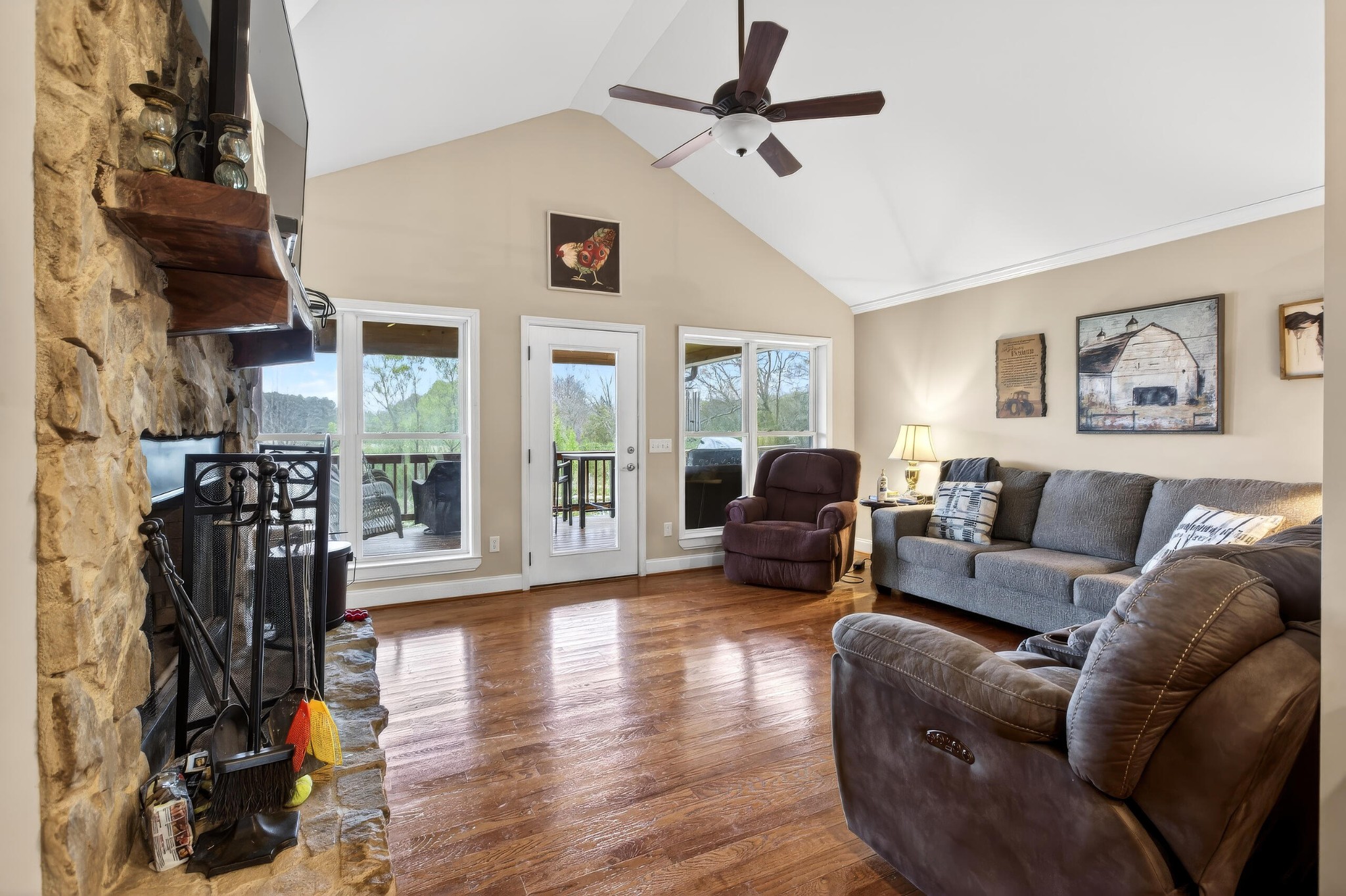 2181 Curbow Bridge Road Old Fort, TN 37362 - Photo 18 of 56 a living room with furniture and a large window