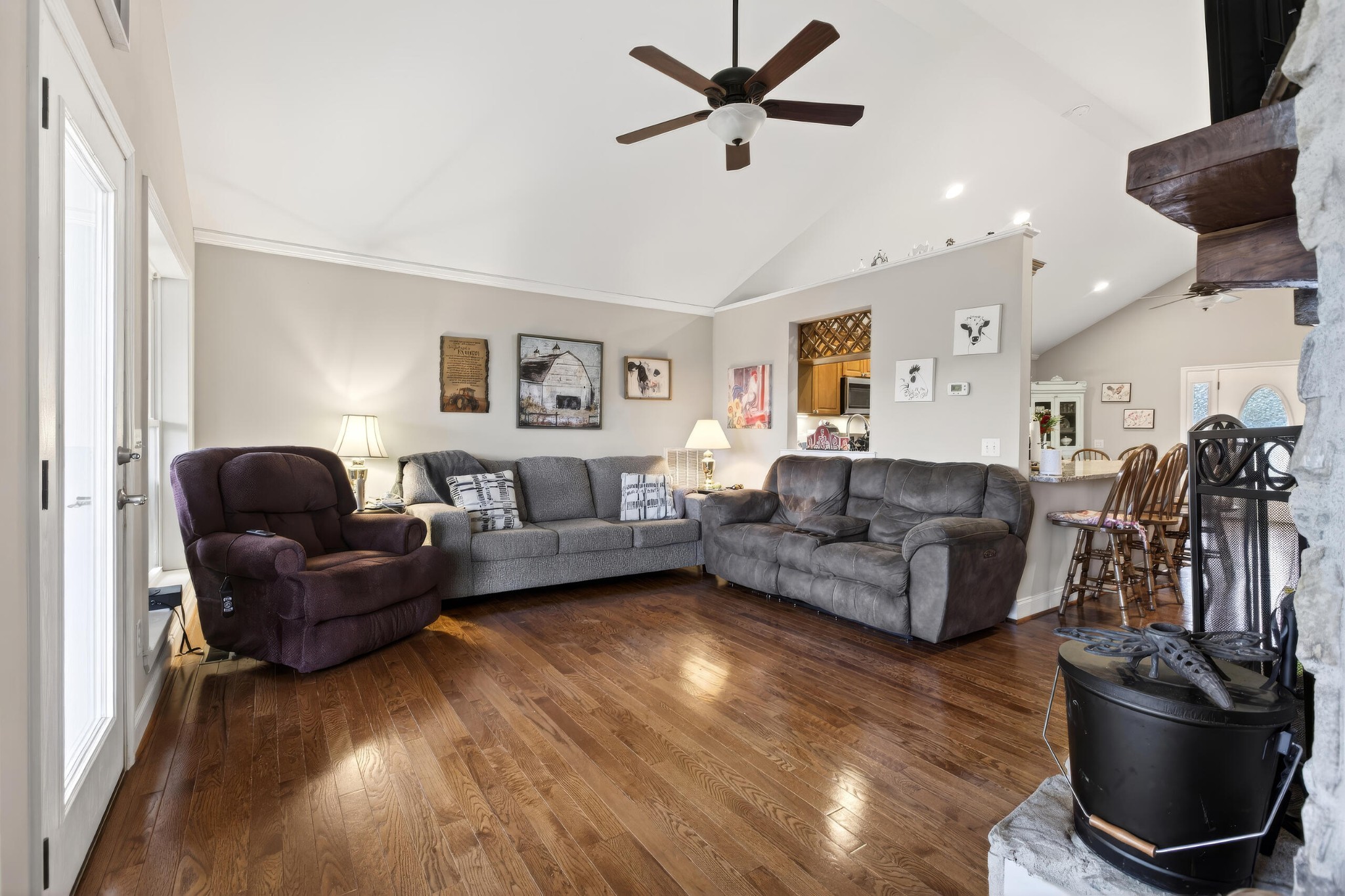 2181 Curbow Bridge Road Old Fort, TN 37362 - Photo 19 of 56 a living room with furniture a flat screen tv and a window
