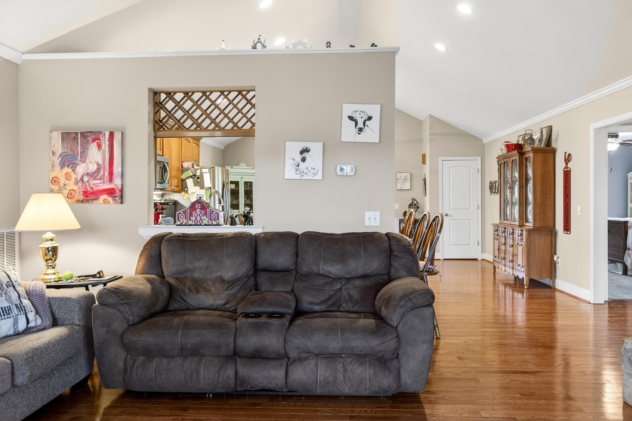 2181 Curbow Bridge Road Old Fort, TN 37362 - Photo 23 of 56 a living room with furniture and a wooden floor