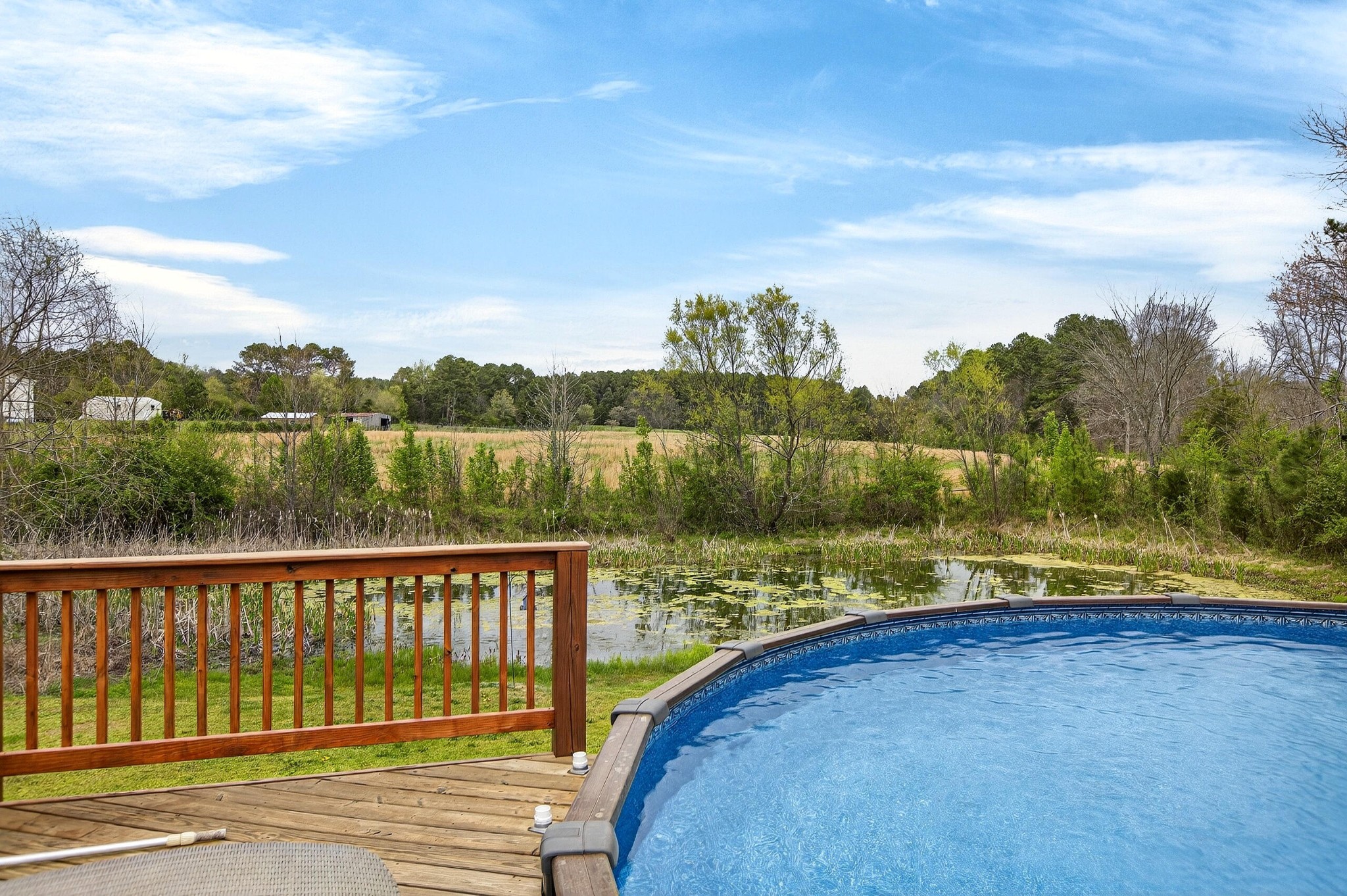 2181 Curbow Bridge Road Old Fort, TN 37362 - Photo 41 of 56 a view of a lake from a balcony
