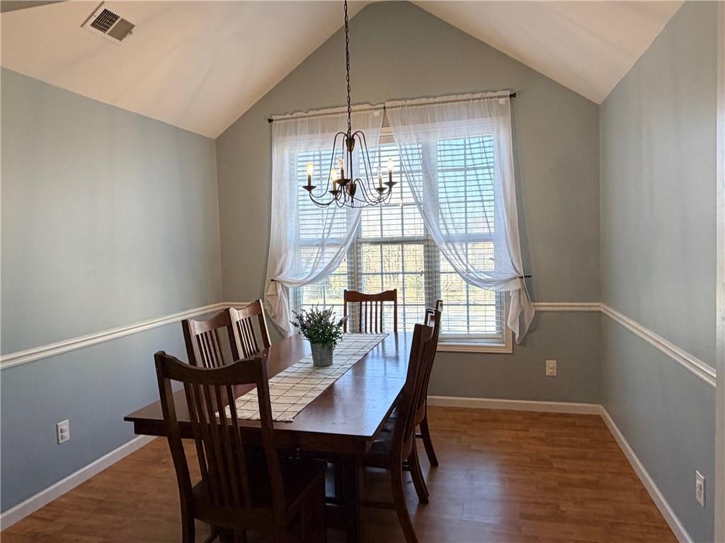 59 Indian Hills Drive Rydal, GA 30171 - Photo 11 of 35 a view of a dining room with furniture window and outside view