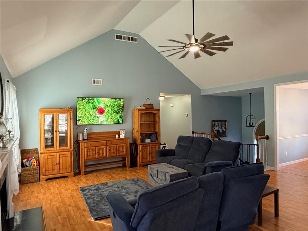 59 Indian Hills Drive Rydal, GA 30171 - Photo 4 of 35 a living room with furniture and a flat screen tv