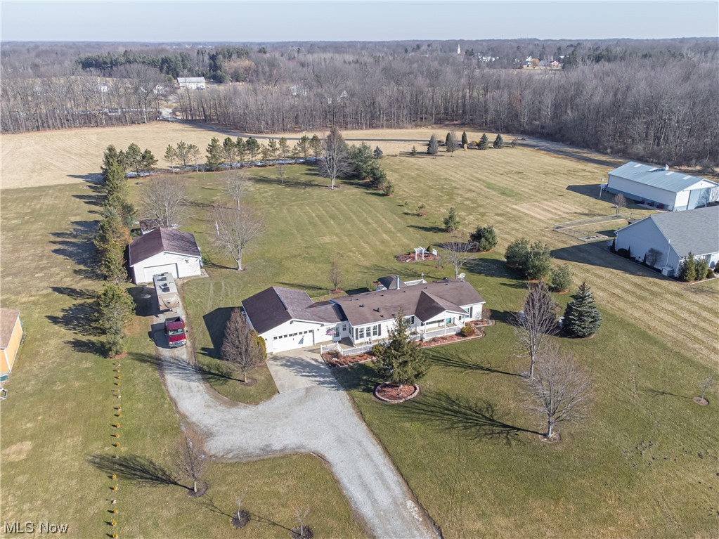 9459 Stone Road Litchfield, OH 44253 - Photo 50 of 50 Bird's eye view featuring a rural view
