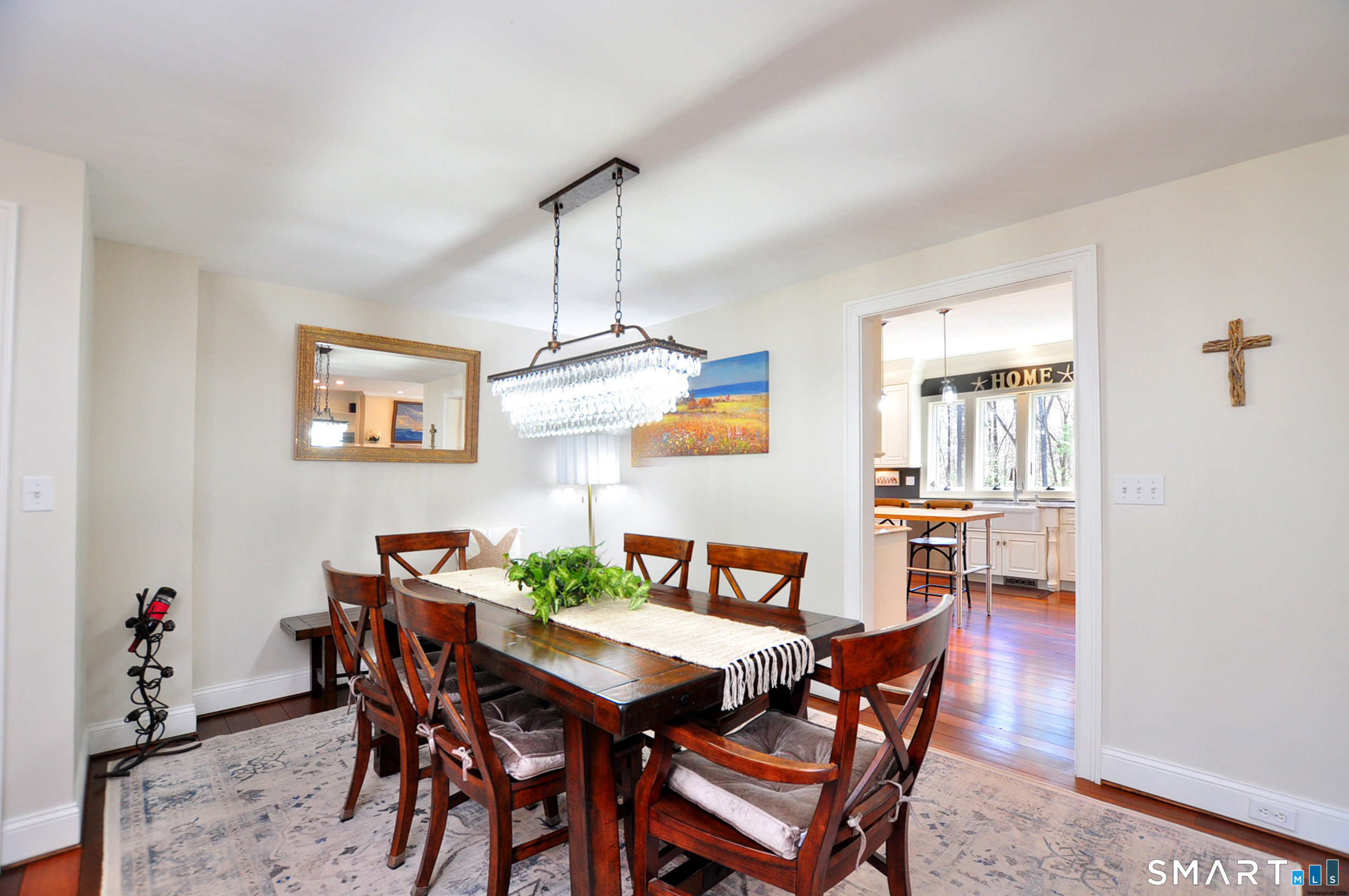 82 Indian Hill Road Canton, CT 06019 - Photo 15 of 41 Large dining room with beautiful chandelier