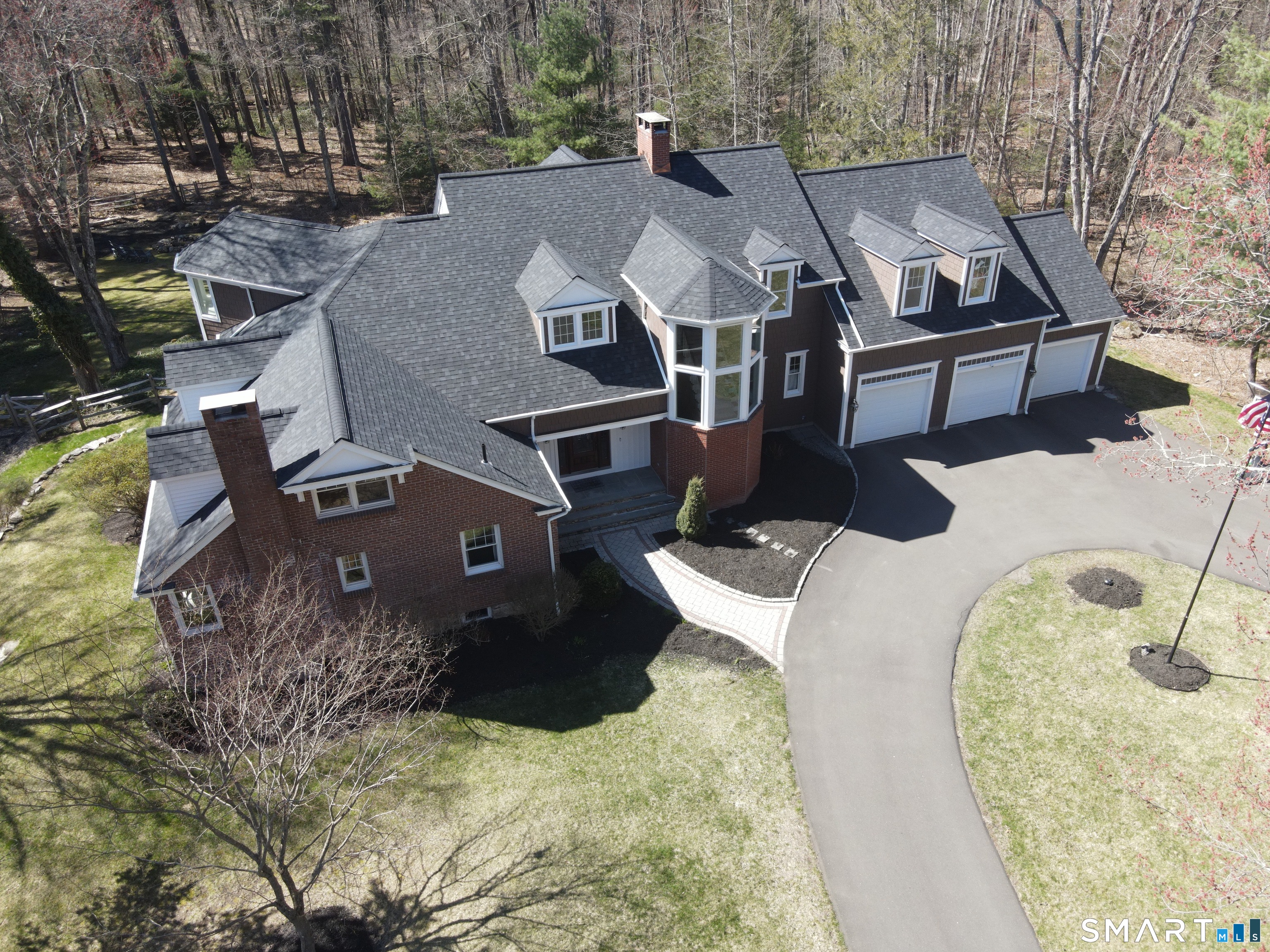 82 Indian Hill Road Canton, CT 06019 - Photo 36 of 38 an aerial view of a house with a yard