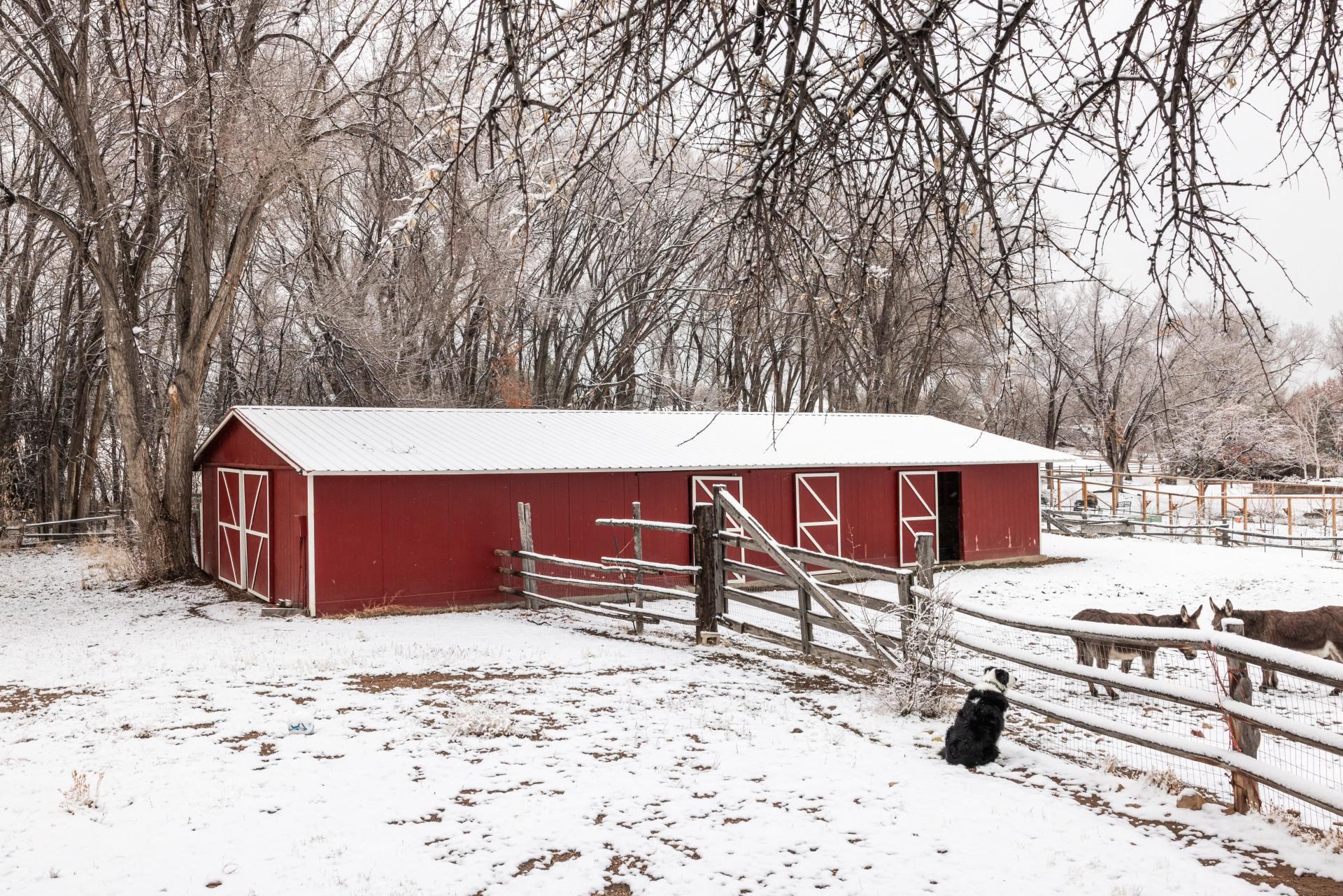 2619 H Road Grand Junction, CO 81506 - Photo 8 of 39 a view of a roof deck with wooden fence and a couple of chairs