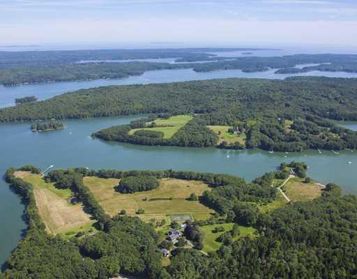 235 River Road Boothbay, ME 04537 - Photo 1 of 15 Aerial View.