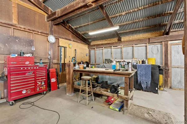 a view of storage and utility room