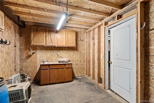 a view of storage and utility room