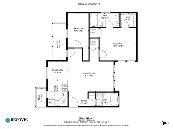 $2,123 | 7724 North Ashland Avenue, Unit F2, Chicago, IL 60626