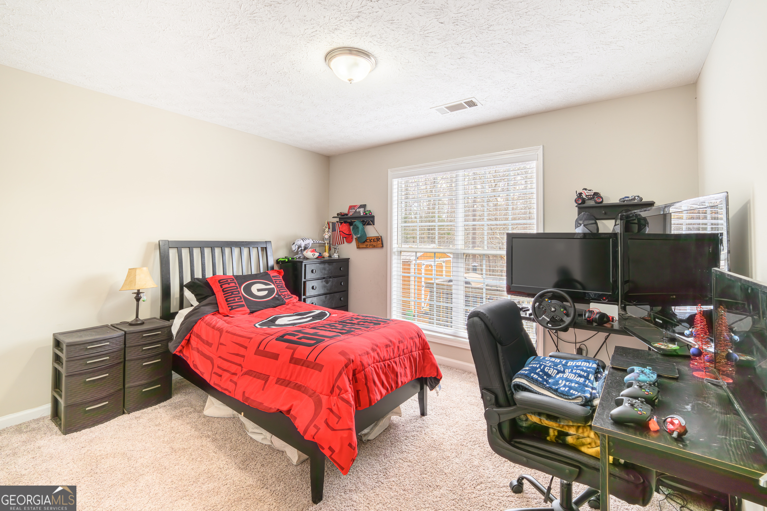 171 Hunter Road Griffin, GA 30224 - Photo 27 of 31 a bedroom with a bed and a tv