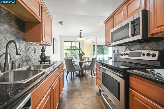 a close view of sink and table