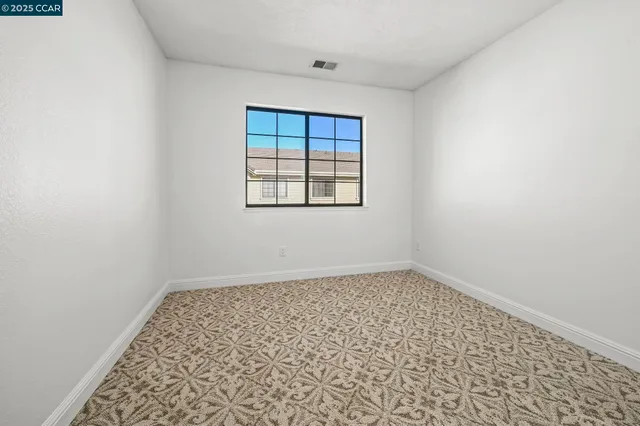 a view of a building with a door