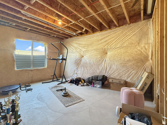 916 Rocky Mountain Way Elk Ridge, UT 84651 - Photo 47 of 54 Workout area featuring concrete flooring