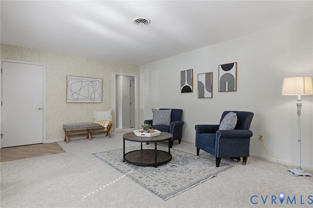 4810 Conduit Road Colonial Heights, VA 23834 - Photo 14 of 29 Light-colored carpeting with an area rug, white wa