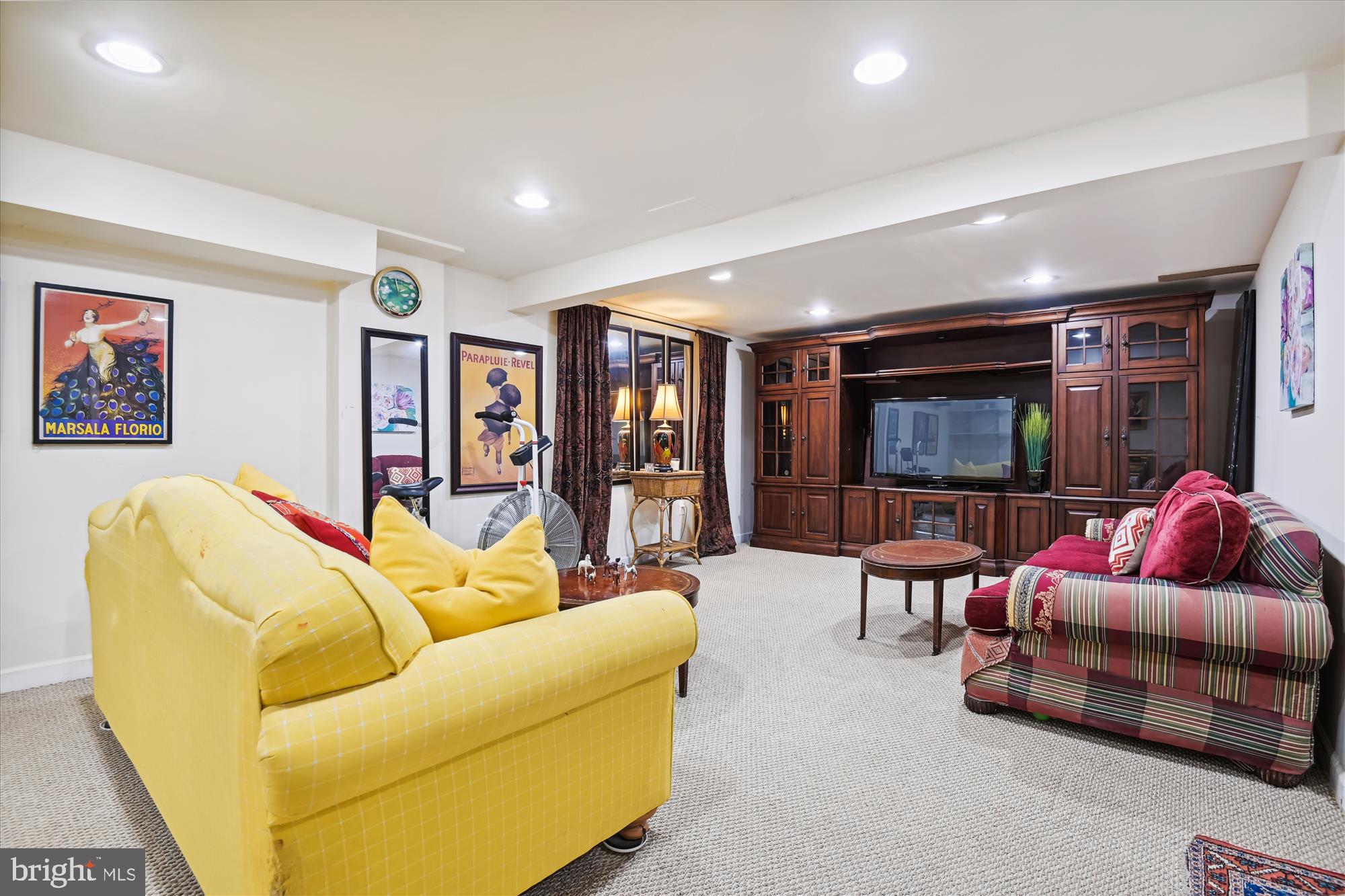 812 Chumleigh Road Baltimore, MD 21212 - Photo 43 of 53 Updated clubroom with w/w carpet & recessed lights