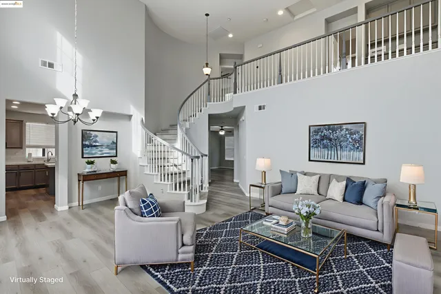 a view of a livingroom with wooden floor