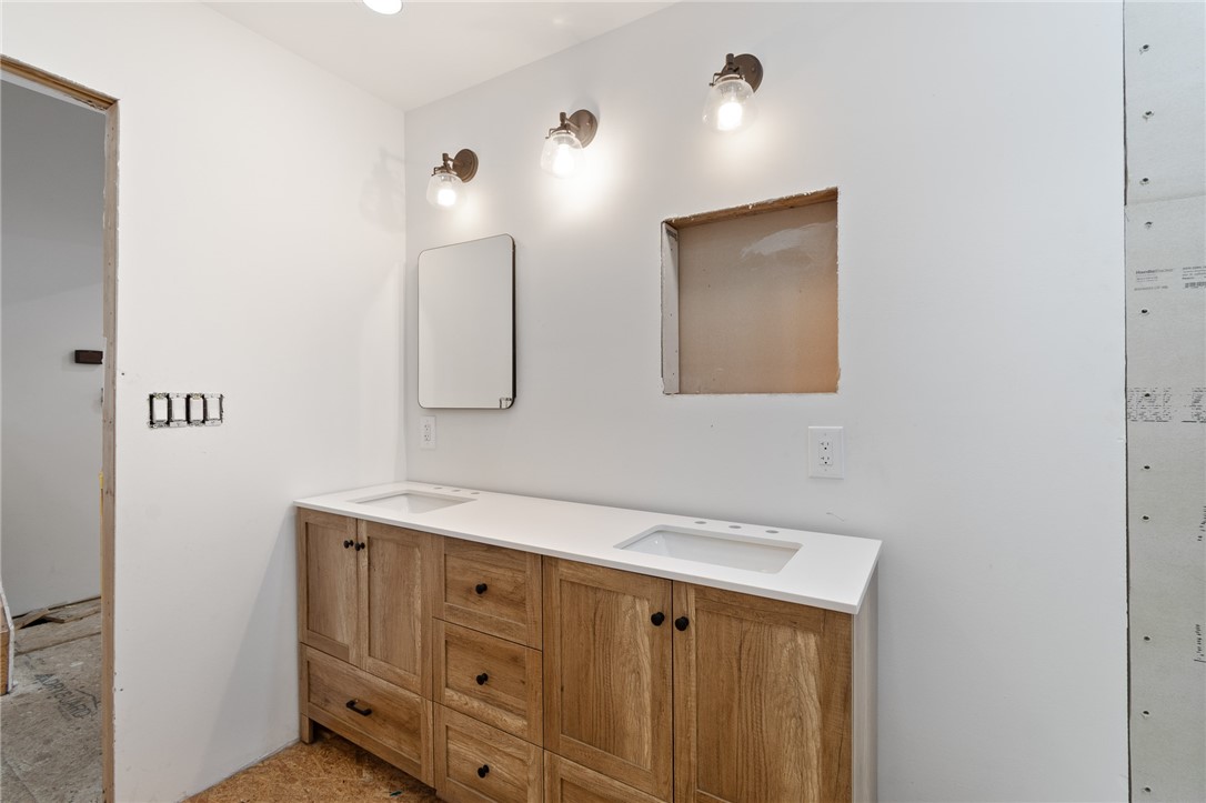 1993 Bailey Road Ontario, NY 14519 - Photo 19 of 37 The NEW vanity - plumbed and ready to be finished!