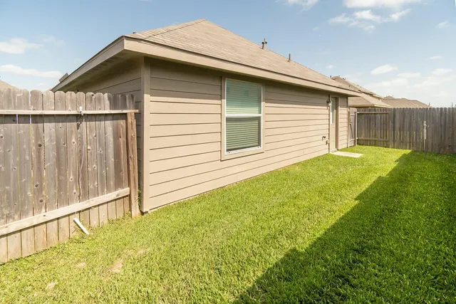 a backyard of a house