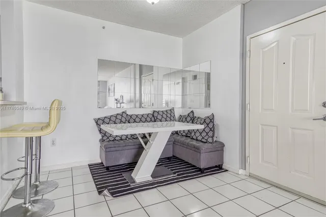 a living room with a couch and a table