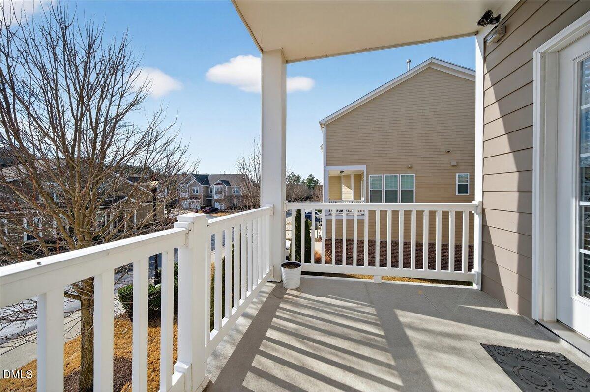 9328 Wooden Road Raleigh, NC 27617 - Photo 47 of 58 a view of a brick wall with stairs