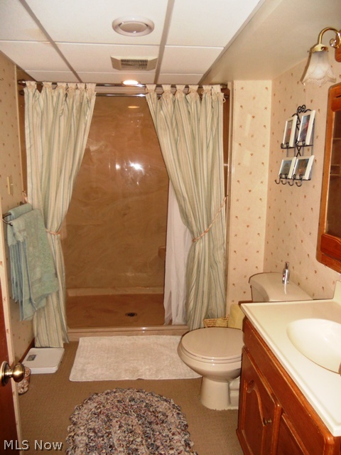 655 Bridge Road Akron, OH 44312 - Photo 23 of 25 Lower level bath with large walk in cultured marble shower