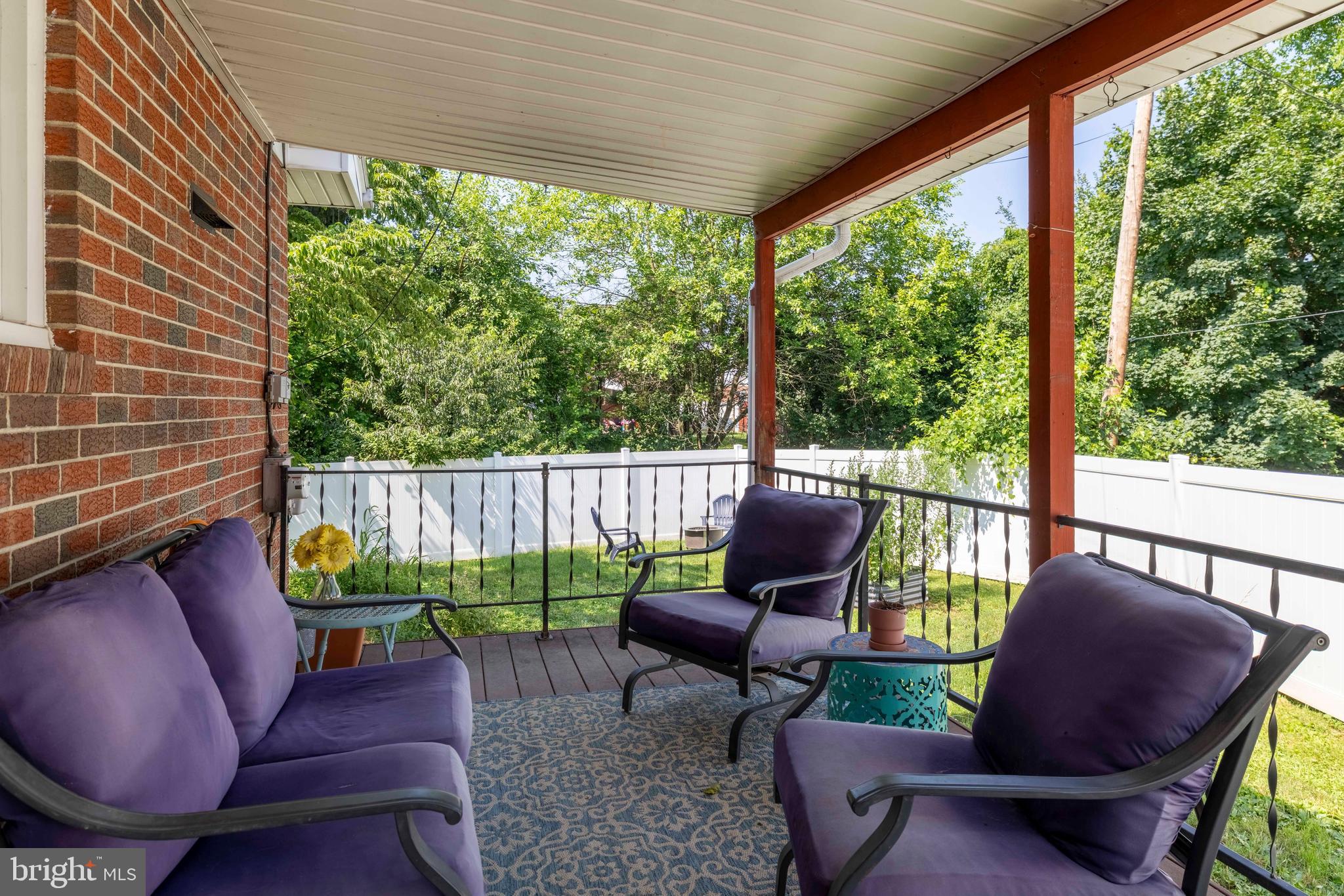3076 Westminster Road Bethlehem, PA 18017 - Photo 25 of 31 a balcony with chairs and a potted plant