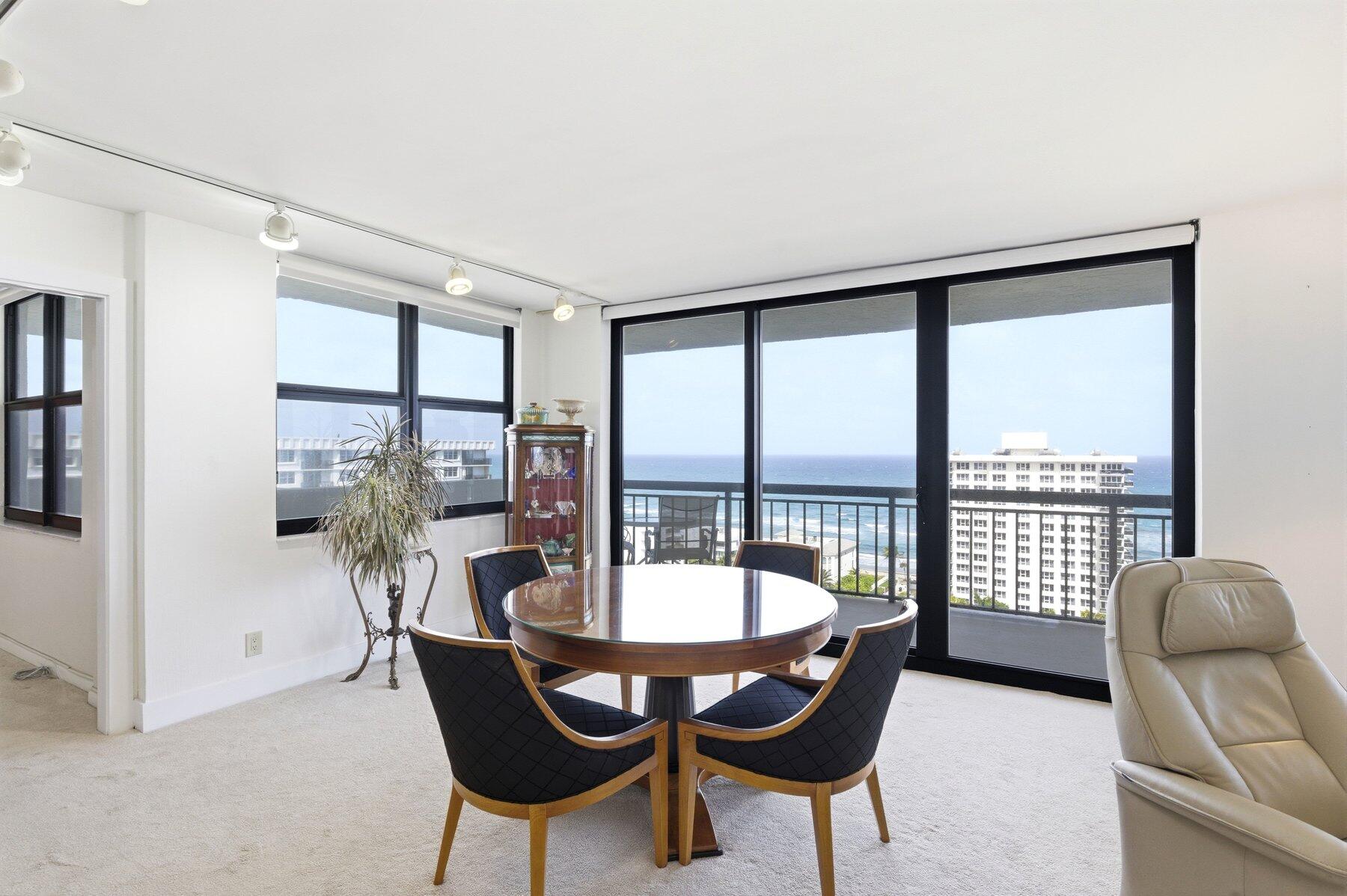 2003 North Ocean Boulevard, Unit 1702 Boca Raton, FL 33431 - Photo 8 of 20 Dining Area