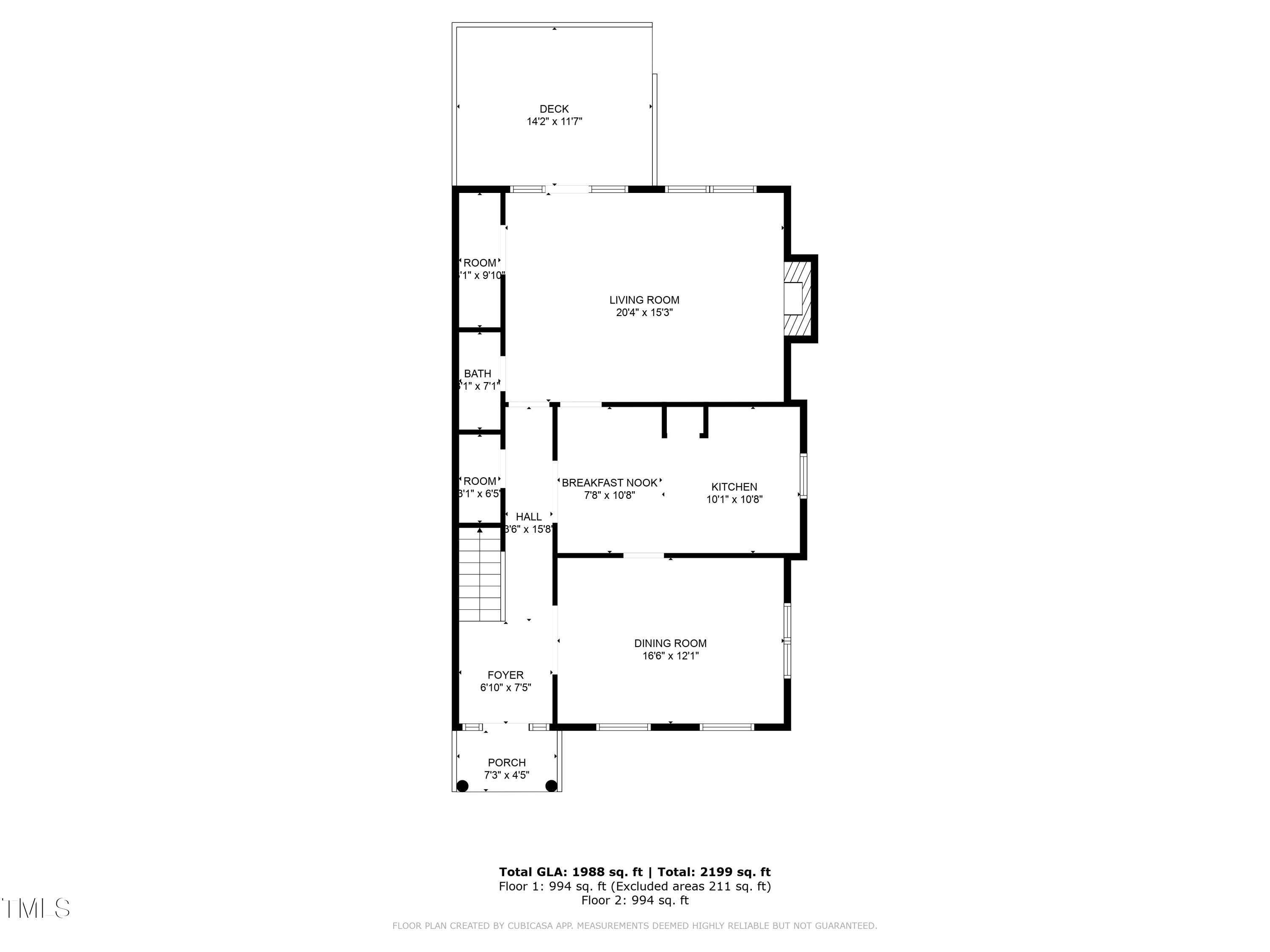 524 Gardner Street Raleigh, NC 27607 - Photo 40 of 42 1-Floorplan_1
