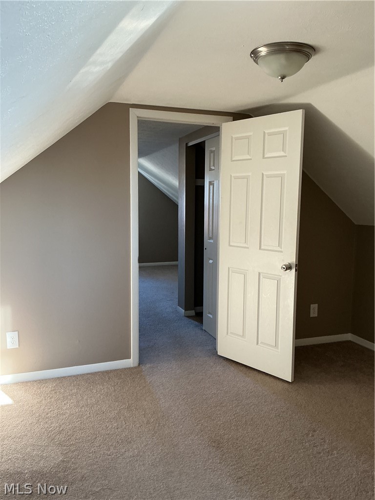 1850 Merle Road Salem, OH 44460 - Photo 18 of 35 Additional living space with carpet and vaulted ceiling