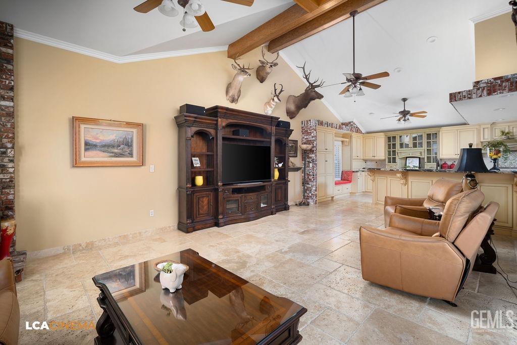 Undisclosed Address Shafter, CA 93263 - Photo 14 of 34 a living room with furniture and a flat screen tv
