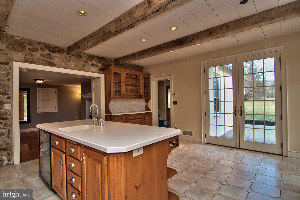 3055 Haupts Bridge Road Riegelsville, PA 18077 - Photo 18 of 65 Kitchen with French doors to patio