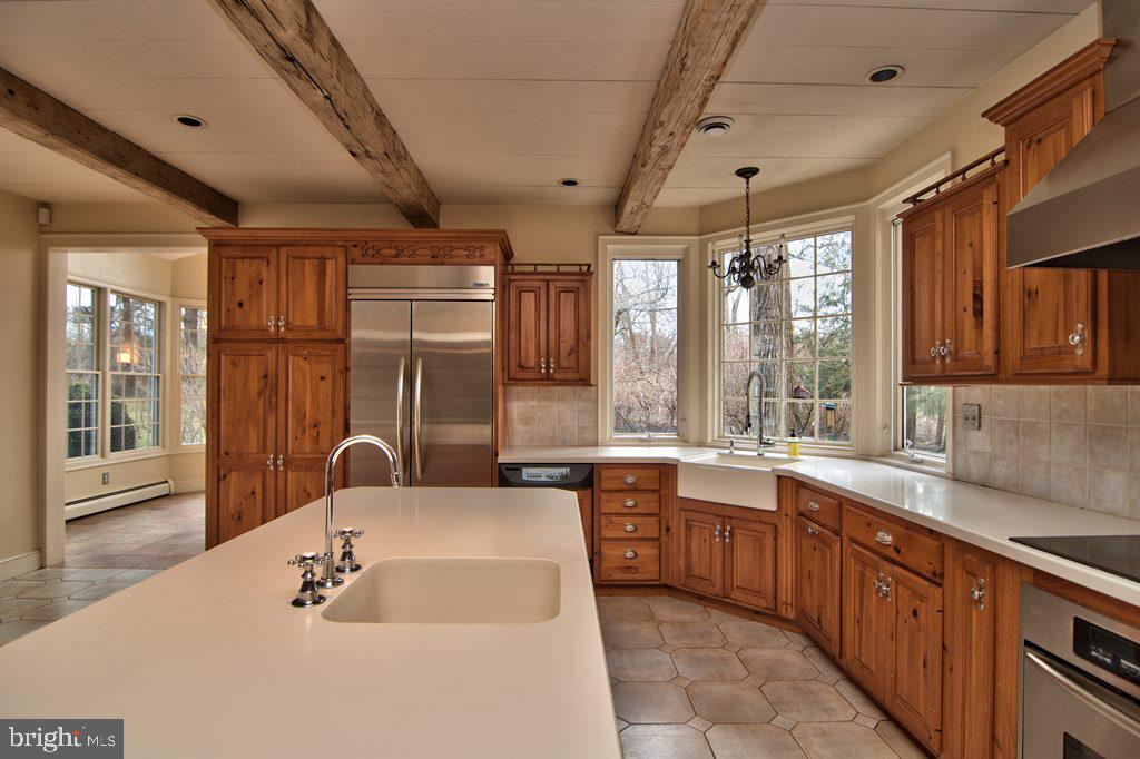 3055 Haupts Bridge Road Riegelsville, PA 18077 - Photo 20 of 65 Kitchen center island with prep sink
