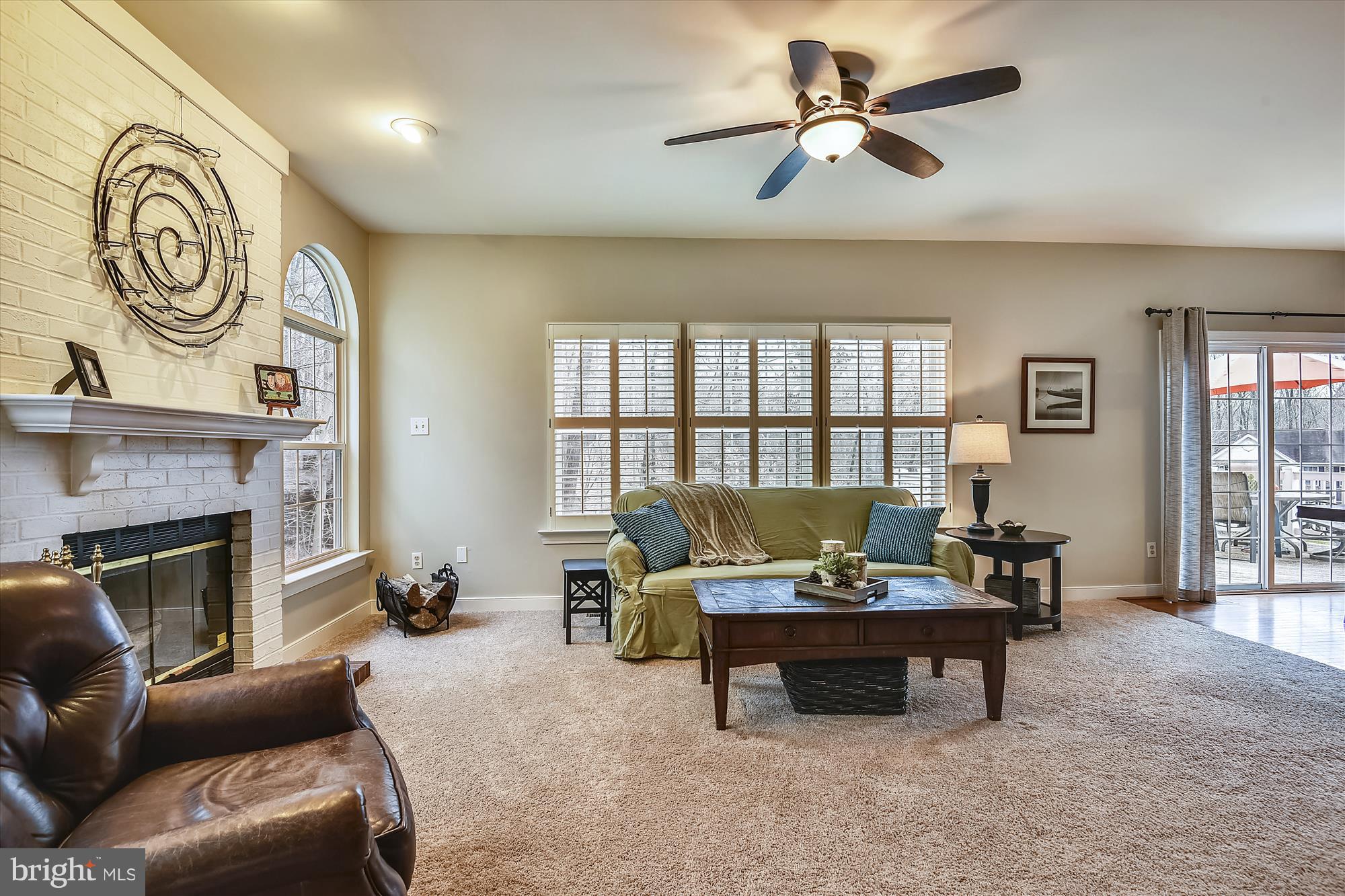484 Stratford Road Fallston, MD 21047 - Photo 16 of 44 a living room with furniture and a fireplace