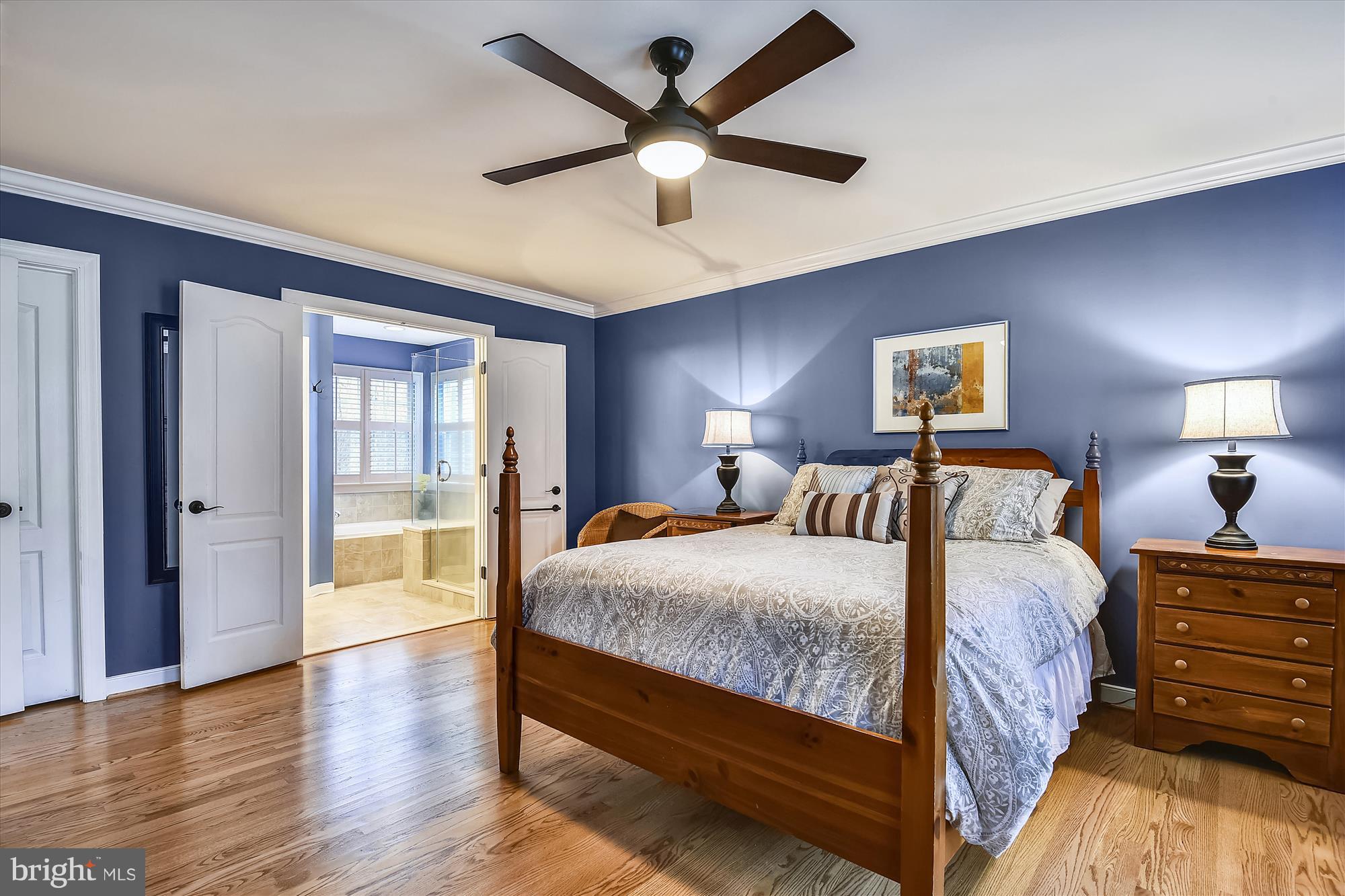 484 Stratford Road Fallston, MD 21047 - Photo 21 of 44 a bedroom with bed and wooden floor