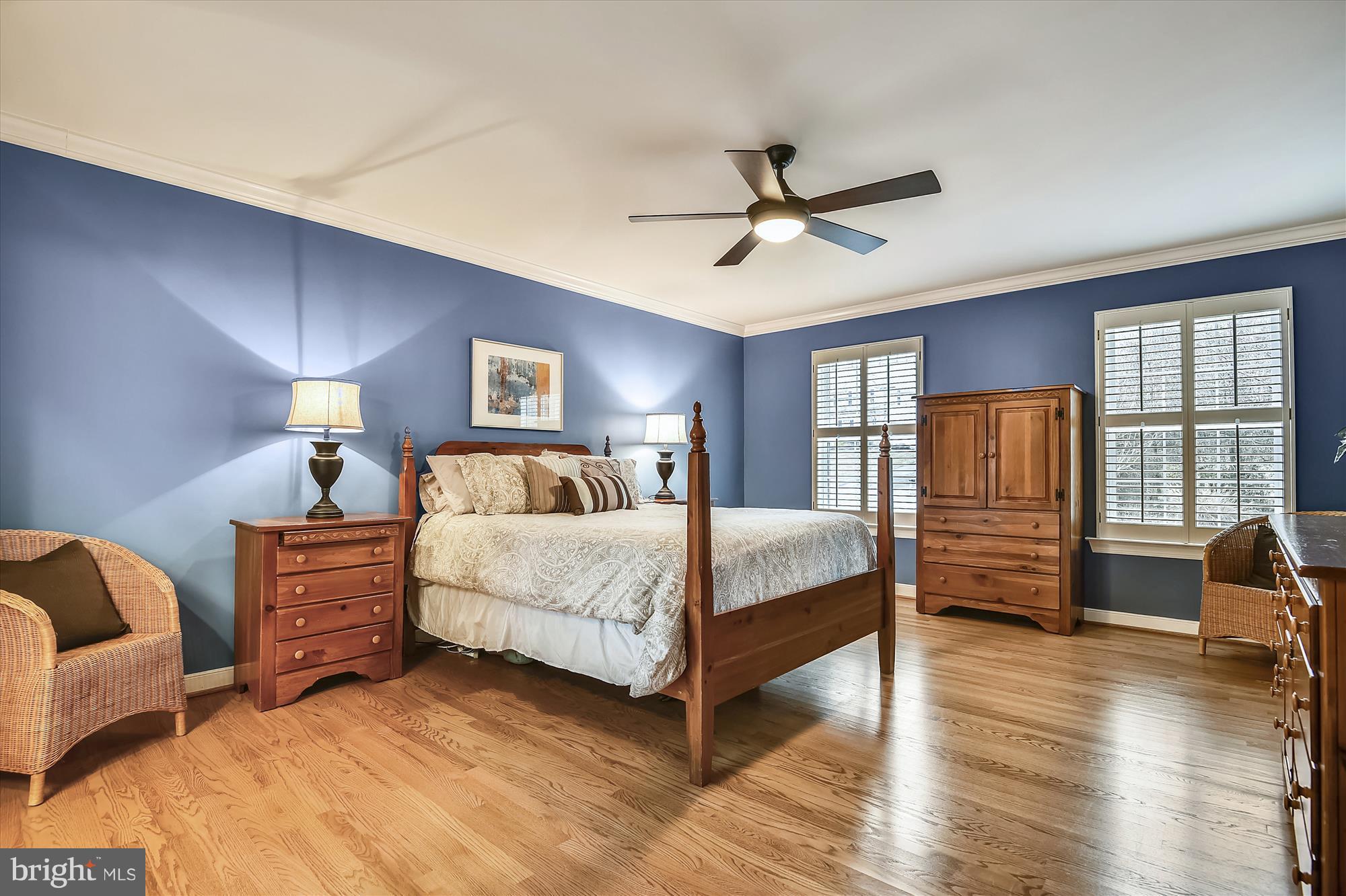 484 Stratford Road Fallston, MD 21047 - Photo 24 of 44 a bedroom with a bed and wooden floor
