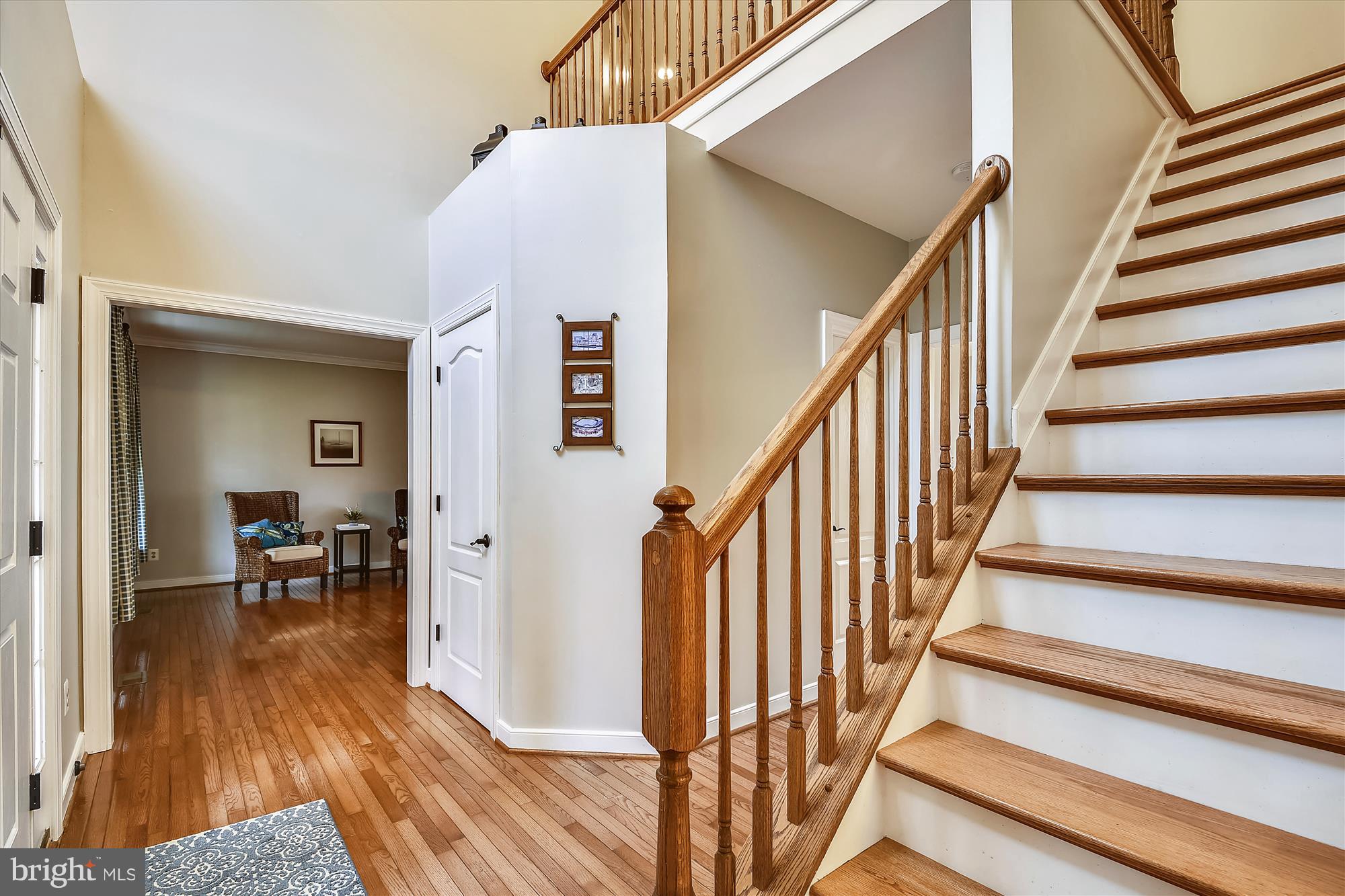 484 Stratford Road Fallston, MD 21047 - Photo 5 of 44 a view of staircase with wooden floor and furniture