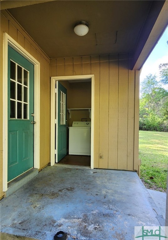 346 Blandford Road Rincon, GA 31326 - Photo 20 of 25 Back porch and entrance to Kitchen and Laundry