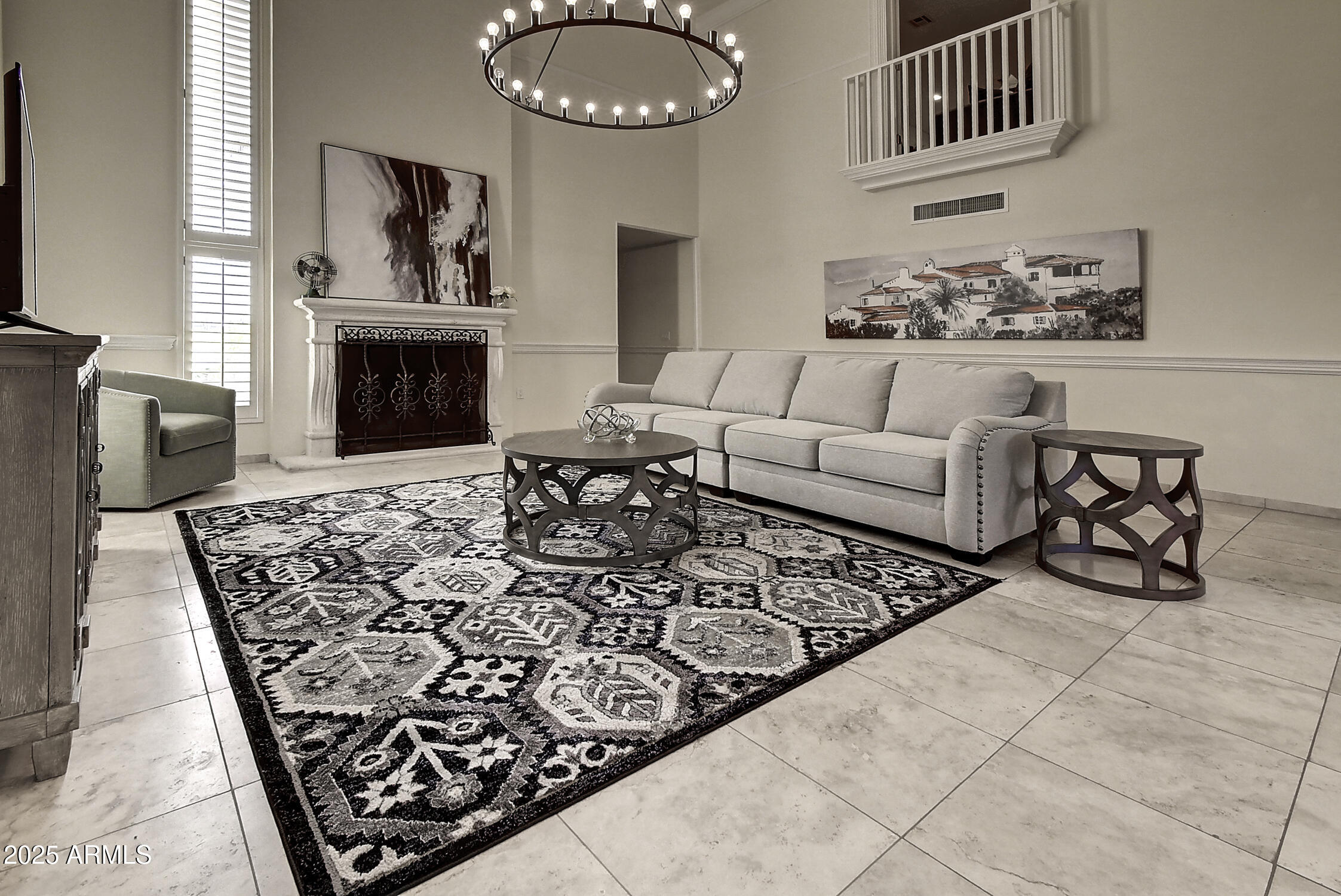 3050 East Marlette Avenue Phoenix, AZ 85016 - Photo 2 of 54 a living room with furniture and a fireplace