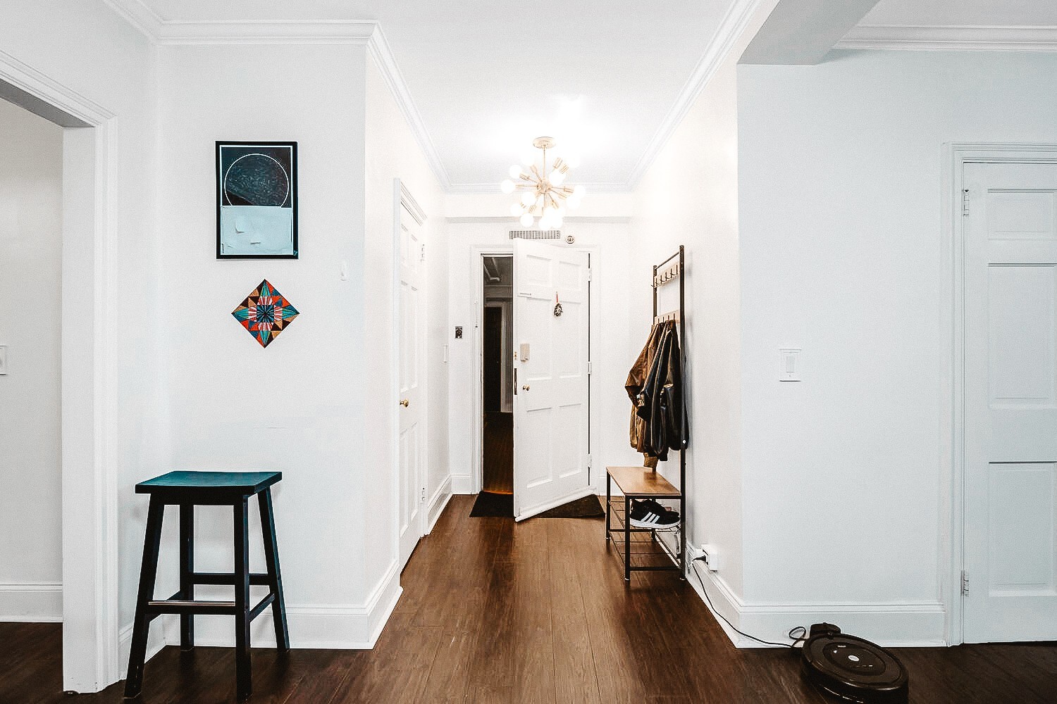 4225 Harding Pike, Unit 408 Nashville, TN 37205 - Photo 7 of 19 a view of a hallway with wooden floor and stairs