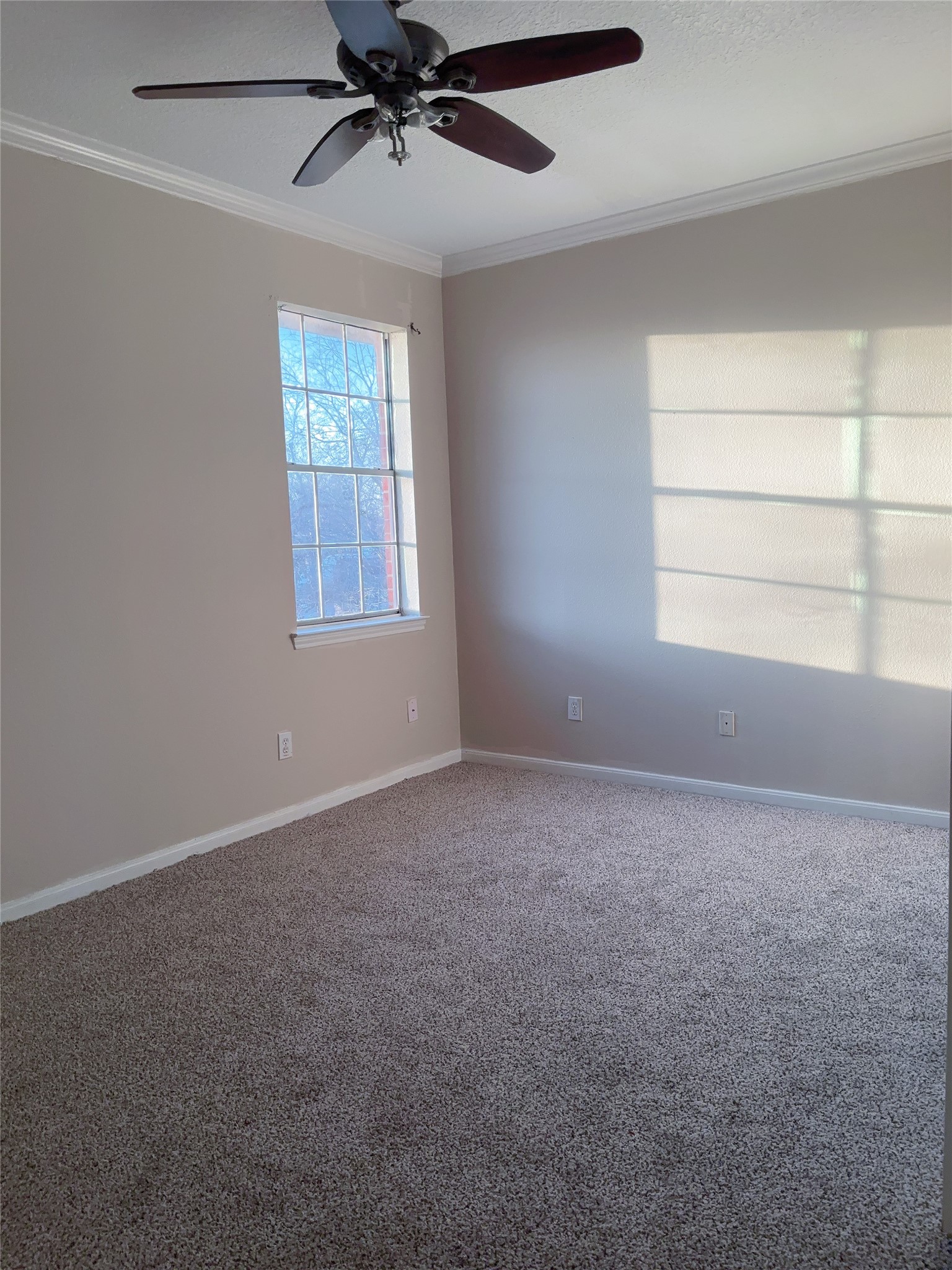 6131 East Houston Road Houston, TX 77028 - Photo 7 of 8 an empty room with a window and a fan